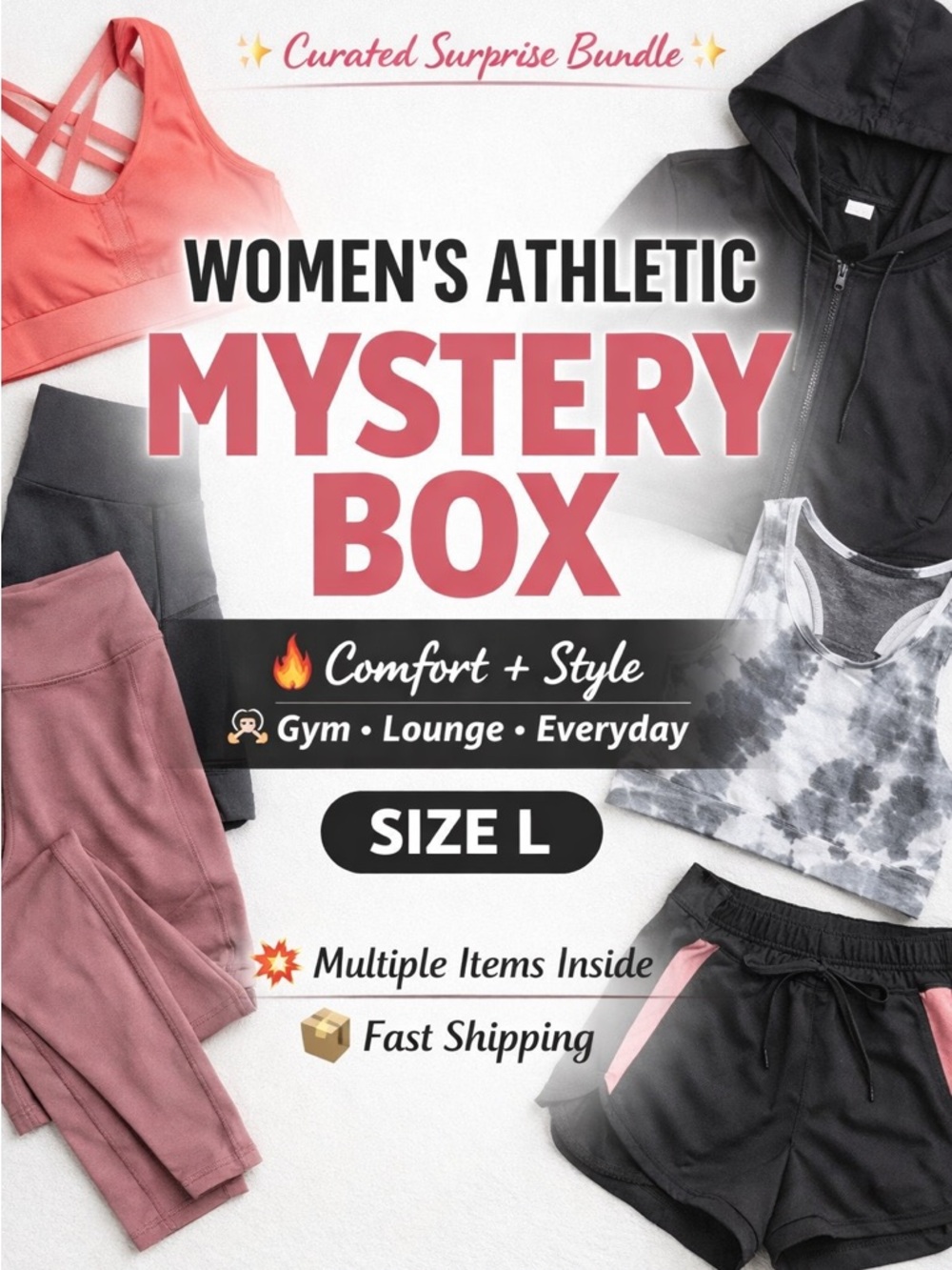 Mystery Box of Women’s Athletic Workout Apparel